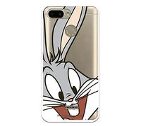 Funda para Xiaomi Redmi 6 Oficial de los Looney Tunes Bugs Bunny Silueta Transparente para Proteger tu móvil. Carcasa para de Silicona Flexible Liciencia Oficial de Warner Bros.
