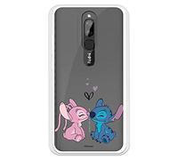 Funda para Xiaomi Redmi 8 Oficial de Lilo & Stitch - Angel & Stitch Beso para Proteger tu móvil. Carcasa de Silicona Flexible con Licencia Oficial de Disney