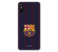 Funda para Xiaomi Redmi 9A - 9AT del FC Barcelona Rayas Blaugrana para Proteger tu móvil. Carcasa de Silicona Flexible con Licencia Oficial FC Barcelona
