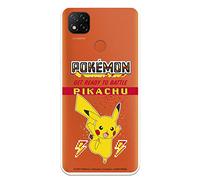 Funda para Xiaomi Redmi 9C Oficial de Pokémon, Get Ready To Battle para Proteger tu móvil. Carcasa para Xiaomi de Silicona Flexible con Licencia Oficial de Pokémon,