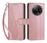 Funda para Xiaomi Redmi A3 / A3x PU Cartera Flip Cubo - Oro Rosa