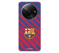 Funda para Xiaomi Redmi A3 del FC Barcelona BarÇa Escudo tansparente para Proteger tu móvil. Capa de Silicona Flexible con Licencia Oficial FC Barcelona