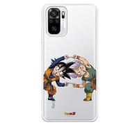 Funda para Xiaomi Redmi Note 10 5G Oficial de Dragon Ball Goten y Trunks Fusión Transparente para Proteger tu móvil. Carcasa Silicona Flexible con Licencia Oficial de Dragon Ball