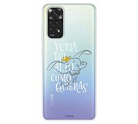 Funda para Xiaomi Redmi Note 11 Pro 5G Oficial de Dumbo Dumbo Vuela Tan Alto Transparente para Proteger tu móvil. Carcasa para Xiaomi de Silicona Flexible con Licencia Oficial de Disney