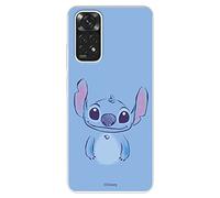 Funda para Xiaomi Redmi Note 11 Pro 5G Oficial de Lilo & Stitch Stitch Azul Transparente para Proteger tu móvil. Carcasa para Xiaomi de Silicona Flexible con Licencia Oficial de Lilo & Stich