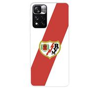 Funda para Xiaomi Redmi Note 11 - Redmi Note 11S 4G del Rayo Vallecano Escudo para Proteger tu móvil. Carcasa de Silicona Flexible con Licencia Oficial Rayo Vallecano