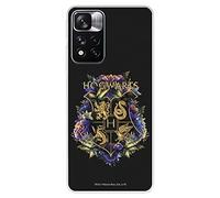 Funda para Xiaomi Redmi Note 11-Redmi Note 11S 4G Oficial de Harry Potter Hogwarts Floral Transparente para Proteger tu móvil. Carcasa de Silicona Flexible con Licencia Oficial de Harry Potter