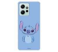 Funda para Xiaomi Redmi Note 12 4G Oficial de Disney Stitch Azul para Proteger tu móvil. Carcasa para Xiaomi de Silicona Transparente Flexible con Licencia Oficial de Lilo & Stitch