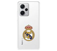 Funda para Xiaomi Redmi Note 12 5G del Real Madrid Escudo Real Madrid tansparente para Proteger tu móvil. Carcasa de Silicona Flexible con Licencia Oficial Real Madrid