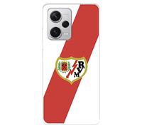 Funda para Xiaomi Redmi Note 12 Pro + 5G del Rayo Vallecano Escudo tansparente para Proteger tu móvil. Carcasa de Silicona Flexible con Licencia Oficial Rayo Vallecano