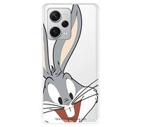 Funda para Xiaomi Redmi Note 12 Pro+ 5G Oficial de Warner Bros Bugs Bunny Silueta para Proteger tu móvil. Carcasa para Xiaomi de Silicona Transparente Flexible con Licencia Oficial
