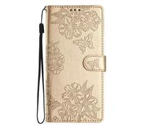 Funda para Xiaomi Redmi Note 13 Pro 5G, diseño de mariposa en relieve, a prueba de golpes, de piel sintética, con tapa para teléfono celular, ajuste delgado, parachoques de TPU con soporte para