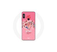 Funda para Xiaomi Redmi Note 5 AI Dual Camera Logo TWICE Rojo Afiche What Is Love