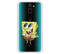 Funda para Xiaomi Redmi Note 8 Pro Oficial de Bob Esponja Bob Ojitos para Proteger tu móvil. Carcasa para Xiaomi de Silicona Flexible con Licencia Oficial de Nickelodeon.