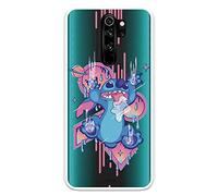 Funda para Xiaomi Redmi Note 8 Pro Oficial de Lilo & Stitch Stitch Graffiti para Proteger tu móvil. Carcasa para Xiaomi de Silicona Flexible con Licencia Oficial de Disney.