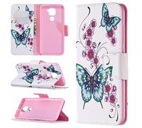 Funda para Xiaomi Redmi Note 9, SATURCASE Beautiful Pattern PU Leather Flip Magnet Wallet Stand Card Slots Funda protectora para Xiaomi Redmi Note 9 (BO-11)