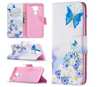 Funda para Xiaomi Redmi Note 9, SATURCASE Beautiful Pattern PU Leather Flip Magnet Wallet Stand Card Slots Funda protectora para Xiaomi Redmi Note 9 (BO-8)