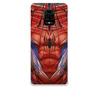 Funda para Xiaomi Redmi Note 9S - Note 9 Pro Oficial de Marvel Spiderman Torso para Proteger tu móvil. Carcasa para Xiaomi de Silicona Flexible con Licencia Oficial de Marvel.
