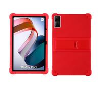 Funda para Xiaomi Redmi Pad de 10.6 pulgadas 2022 con soporte de PC, silicona suave, lavable, esquina gruesa a prueba de golpes, color rojo