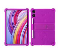 Funda para Xiaomi Redmi Pad Pro/Poco Pad de 12.1 pulgadas, Blackview OSCAL ELITE 1 de 12.1 pulgadas con soporte de PC, silicona suave, lavable, esquinas gruesas a prueba de golpes, color morado