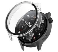 Funda para Xiaomi Watch S1 Pro, Duro PC Case con Vidrio Protectora de Pantalla, Anti-arañazos, Anti-polvo, Cover Carcasa para Xiaomi Watch S1 Pro