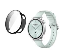 Funda para Xiaomi Watch S4 41 mm Smartwatch Funda, 360° alrededor de PC Case Duro PC Bumper Case Smartwatch Cover (Negro)