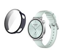 Funda para Xiaomi Watch S4 41 mm Smartwatch Funda, 360° alrededor de PC Case Duro PC Bumper Case Smartwatch Cover (Azul Oscuro)