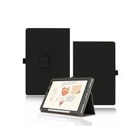 Funda para XPPen Magic Note Pad Tablet de 10,95 pulgadas, yystao Piel Sintética Funda Compatible con XPPen Magic Note Pad - Correa de mano, diseño con textura de piel, color negro