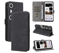 Funda para XReal Beam Pro, [Tecnología de Bloqueo RFID] Fundas de Billetera, Funda XReal Beam Pro con [Soporte]-Negro