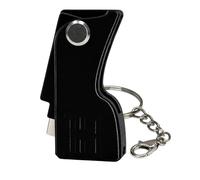 Funda para Yubikey Llavero compatible con YubiKey 5 NFC y 5C NFC (Negro)
