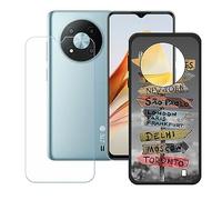 Funda para ZTE Blade A73 5G, Cover Suave Silicona TPU Carcasa Caso Protectora Case + Cristal Templado Film Vidrio Protector de Pantalla para ZTE Blade A73 5G (6,52") - KE174