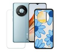 Funda para ZTE Blade A73 5G, Cover Suave Silicona TPU Carcasa Caso Protectora Case + Cristal Templado Film Vidrio Protector de Pantalla para ZTE Blade A73 5G (6,52") - KE163