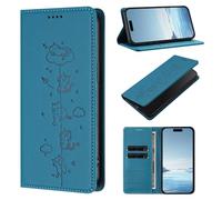 Funda para ZTE Blade V60 4G / Axon 60 4G con Tapa Bloqueo RFID de Cuero PU Cierre Magnético, Soporte Plegable, Ranura para Tarjeta Cover para ZTE Blade V60 4G / Axon 60 4G Phone Case, Azul