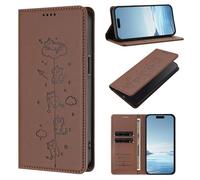 Funda para ZTE Blade V60 Vita / V60 Design con Tapa Bloqueo RFID de Cuero PU Cierre Magnético, Soporte Plegable, Ranura para Tarjeta Cover Phone Case, Marrón
