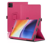 Funda para ZTE Blade X1001 10.1 Pulgadas, ZTE Blade X1001 Tablet Funda, Funda Protectora Plegable con Soporte para Lápiz y Correa para la Muñeca, Protección Total. (Rojo)