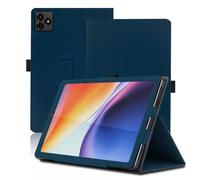 Funda para ZTE Blade X1001 10.1 Pulgadas, ZTE Blade X1001 Tablet Funda, Funda Protectora Plegable con Soporte para Lápiz y Correa para la Muñeca, Protección Total. (Azul)