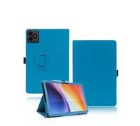 Funda para ZTE Blade X1001 Tablet de 10.1 pulgadas, yystao Piel Sintética Funda Compatible con ZTE Tablet Blade X1001 - Correa de mano, diseño con textura de piel, color azul