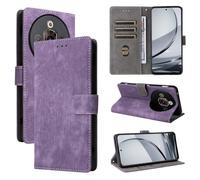 Funda para ZTE Nubia Focus Pro 5G, [Tecnología de Bloqueo RFID] Fundas de Billetera, Funda ZTE Nubia Focus Pro 5G con [Soporte]-Púrpura