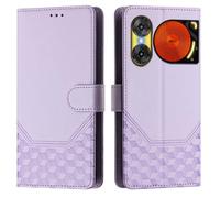 Funda para ZTE Nubia Music 2 Cover, Flip Magnético Tapa Cuero Carcasa Protector con Bloqueo RFID [Ranuras Tarjetas] [Función Soporte] Antigolpes Case para ZTE Nubia Music 2, Violeta