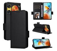 Funda para ZTE Nubia Music 2, Funda Tipo Billetera de Cuero con Tapa magnética, Funda con función Atril, Funda Protectora a Prueba de Golpes para ZTE Nubia Music 2-Negro