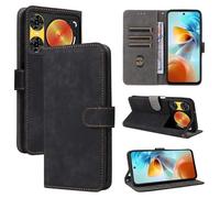 Funda para ZTE Nubia Music 2, [Tecnología de Bloqueo RFID] Fundas de Billetera, Funda ZTE Nubia Music 2 con [Soporte]-Negro