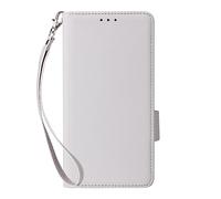 Funda para ZTE Nubia Neo 3 GT 5G,Cuero Flip Phone Case con 4 Ranuras para Tarjetas.Cierre magnético.Antideslizamiento y caída,con Cuerda de Mano-White