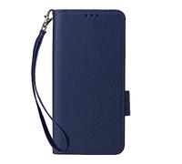 Funda para ZTE Nubia Neo 3 GT 5G,Cuero Flip Phone Case con 4 Ranuras para Tarjetas.Cierre magnético.Antideslizamiento y caída,con Cuerda de Mano-Dark Blue