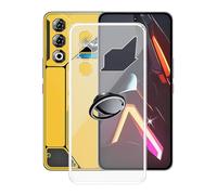 Funda para ZTE Nubia Neo 3 GT (6.80"), con RotacióN De 360°[Anillo Soporte MóVil] Carcasa Transparente Funda de Silicona Suave de TPU Funda de Parachoques Trasero - SH3