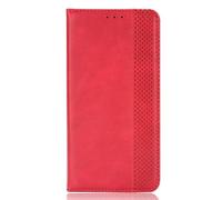 Funda para ZTE Nubia RedMagic 11 Air Estuche,Carcasa de teléfono magnética Retro,Diseño de Cartera con Ranuras de Tarjeta Cuero Flip Case Cover-Red