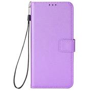 Funda para ZTE Nubia RedMagic 11 Air Estuche,Imitación de Cuero Flip magnético Cartera diseño teléfono Caso Protector con Ranuras para Tarjetas,Textura de Diamante Simple-Purple
