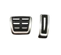 Funda Pedal Coche Para A4 S4 RS4 B9 8W 2016-2018 RHD Gas Combustible Freno Reposapiés Cubierta De Pedal Tapa Pad Placa En El Volante A La Derecha 3 Unids/set(Accelerator Brake2pc)