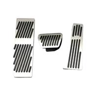 Funda Pedal Coche Para BMW 1 2 3 4 Series Para X1 E30 E32 E34 E36 E38 E39 E46 E84 E87 E90 E91 E92 Cotochsun Cubierta Pedal Estilo Coche Sin Caja Perforación(Rest silver 1pc)