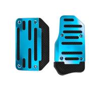 Funda pedal freno embrague Caja Automática De Coche Pie Kit Gasolina Pedal De Combustible Pedales De Combustible Tapa Freno Universal(AZUL)
