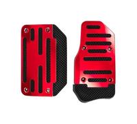Funda pedal freno embrague Caja Automática De Coche Pie Kit Gasolina Pedal De Combustible Pedales De Combustible Tapa Freno Universal(ROJO)